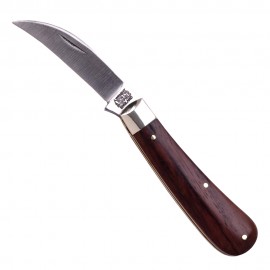 Rosewood folding knife with pruner blade